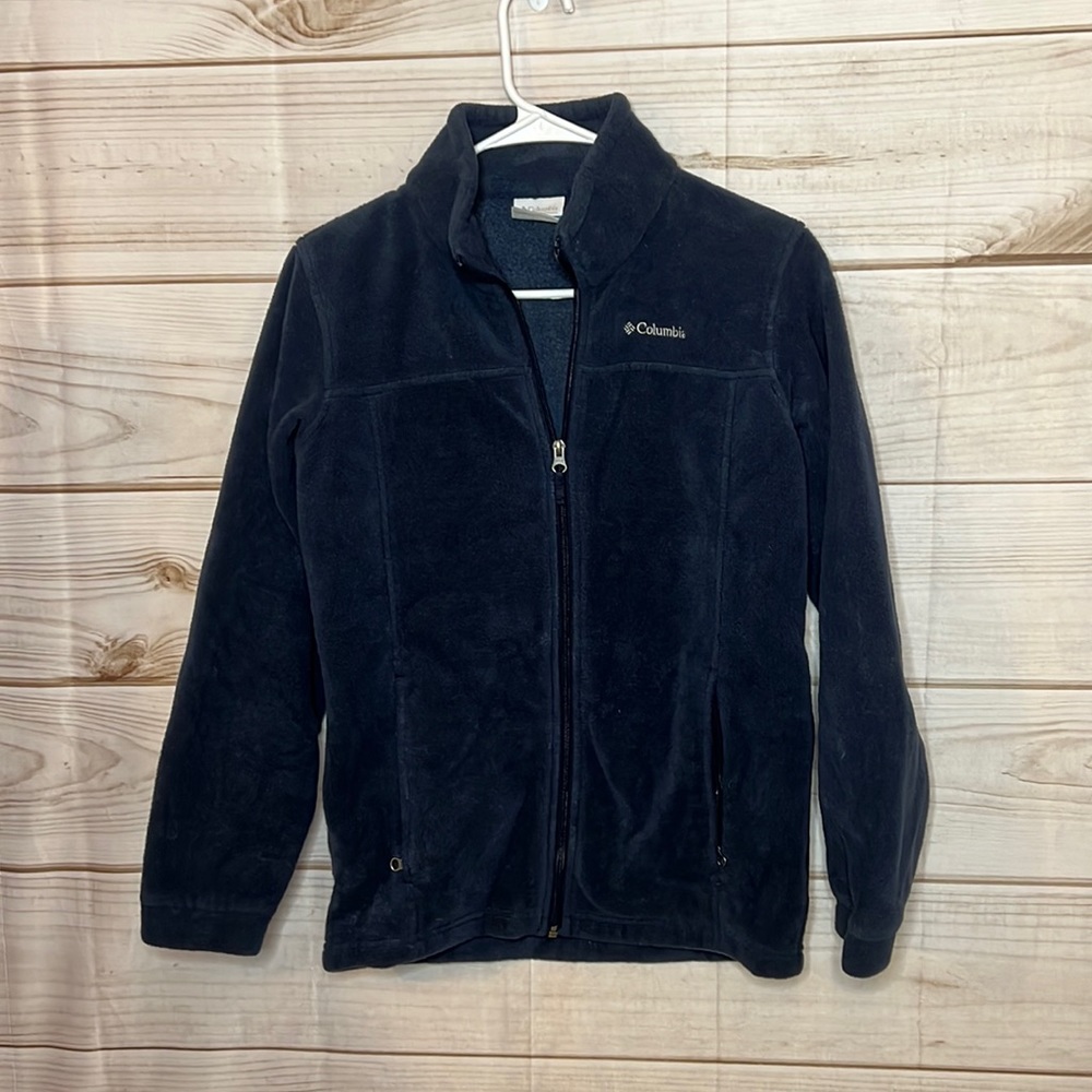 Youth Columbia Navy Fleece Jacket - Large - B11